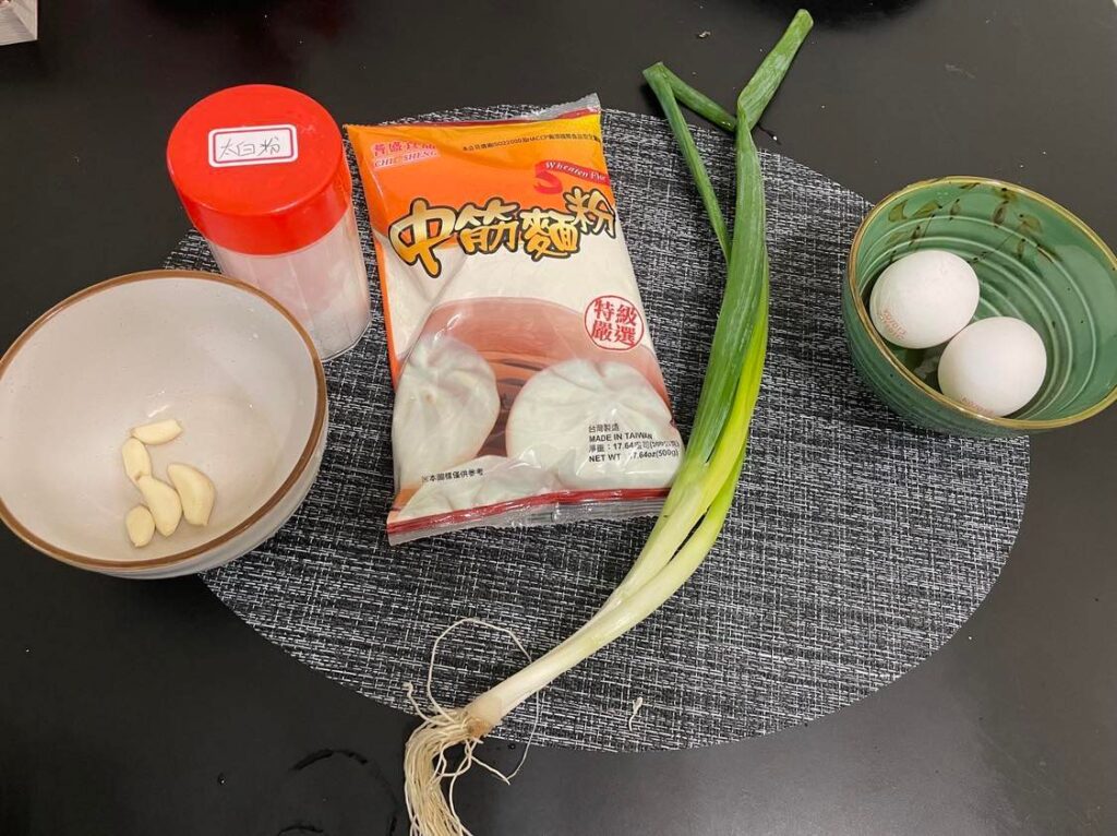 古早味蛋餅 食材